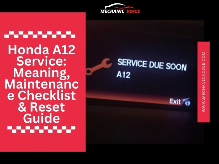 Honda A12 Service