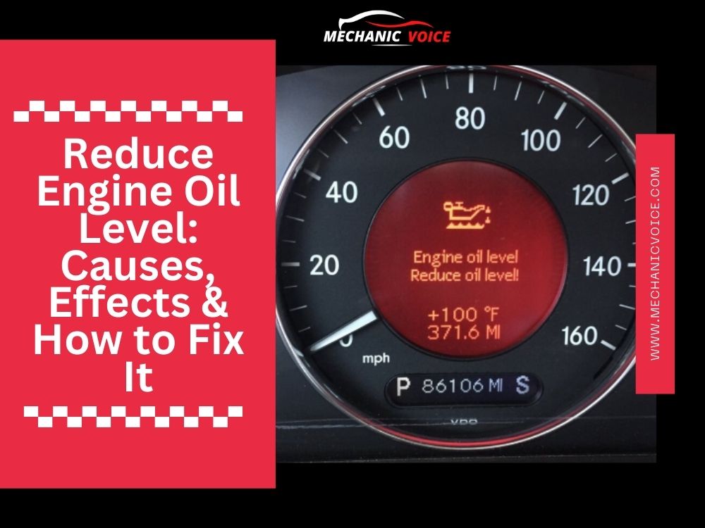 Reduce Engine Oil Level
