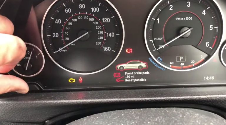BMW Brake Pad Warning Light