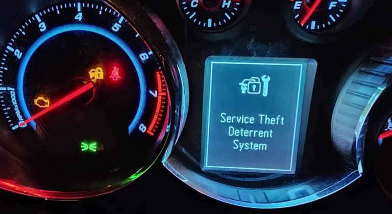 Service Theft Deterrent System Chevy Cruze