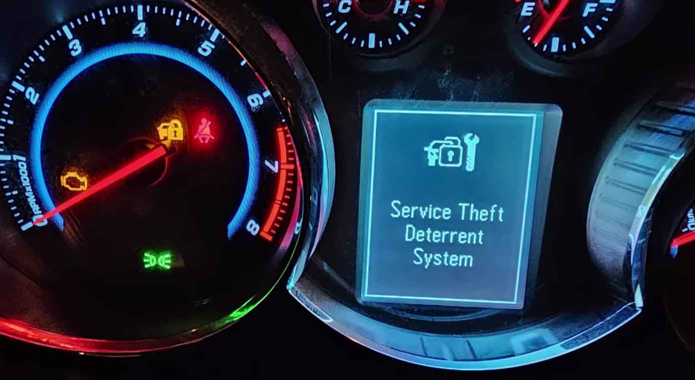 Service Theft Deterrent System Chevy Cruze