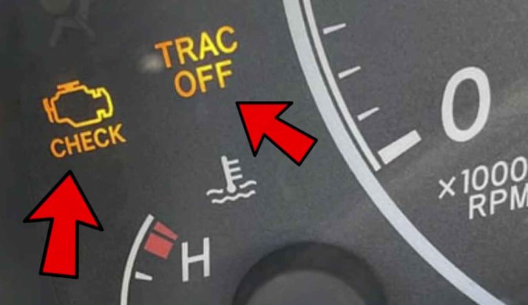 Trac Off And Check Engine Light Toyota