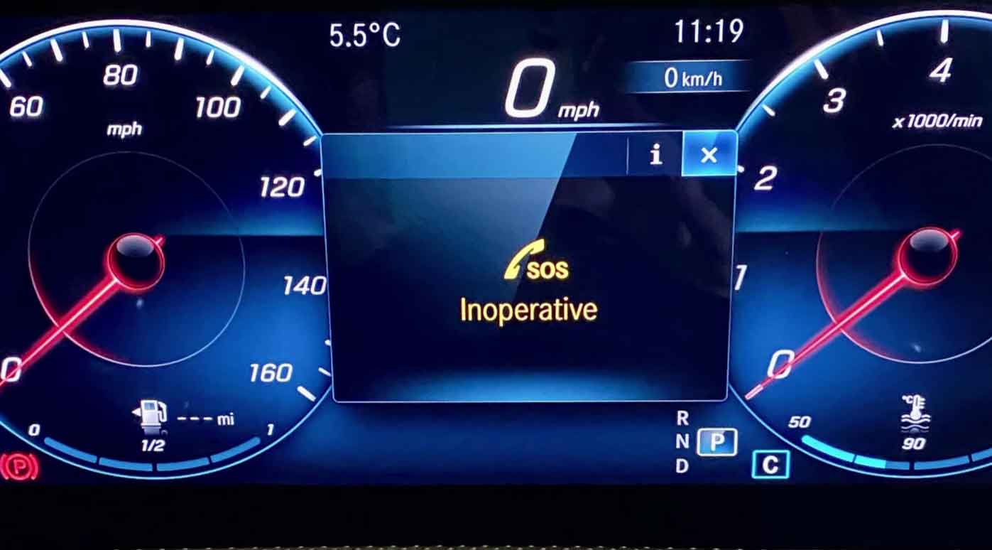Mercedes-Benz SOS Inoperative Warning