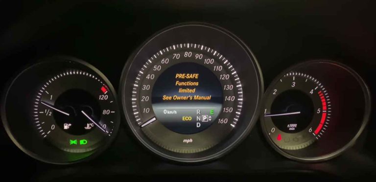 Mercedes Pre-Safe Functions Limited
