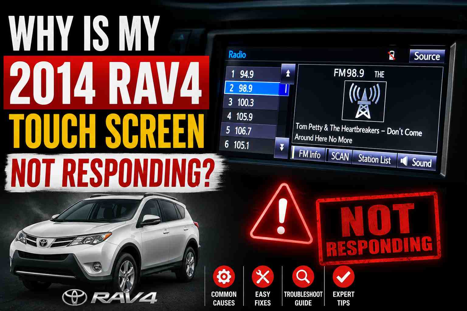 Why Is My 2014 RAV4 Touch Screen Not Responding?