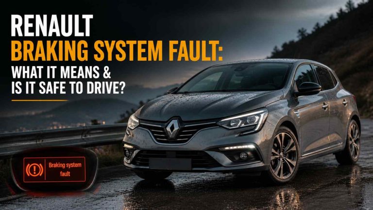 Renault Braking System Fault: What It Means & Is It Safe to Drive?